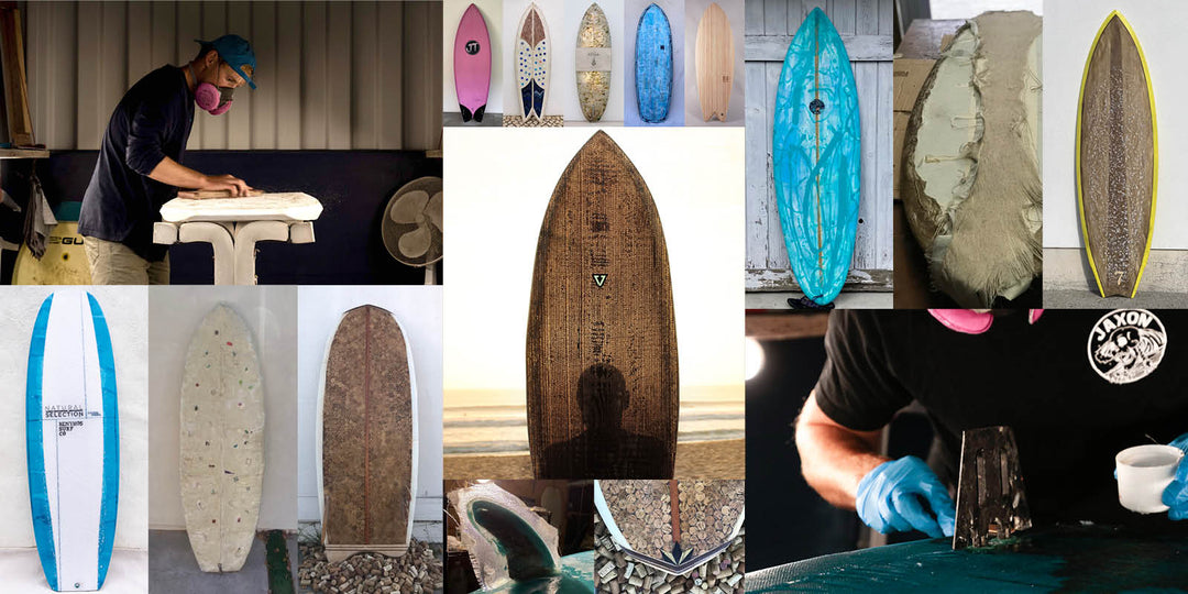 Upcycled board collage