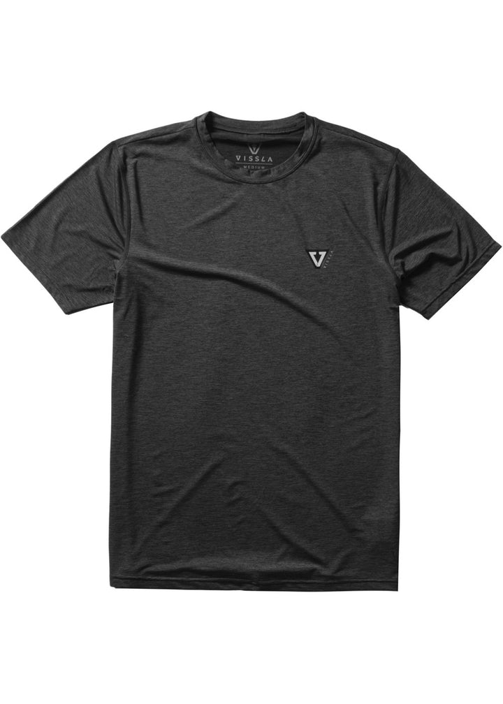 Vissla Youth Twisted Eco Ss Lycra in Black Heather