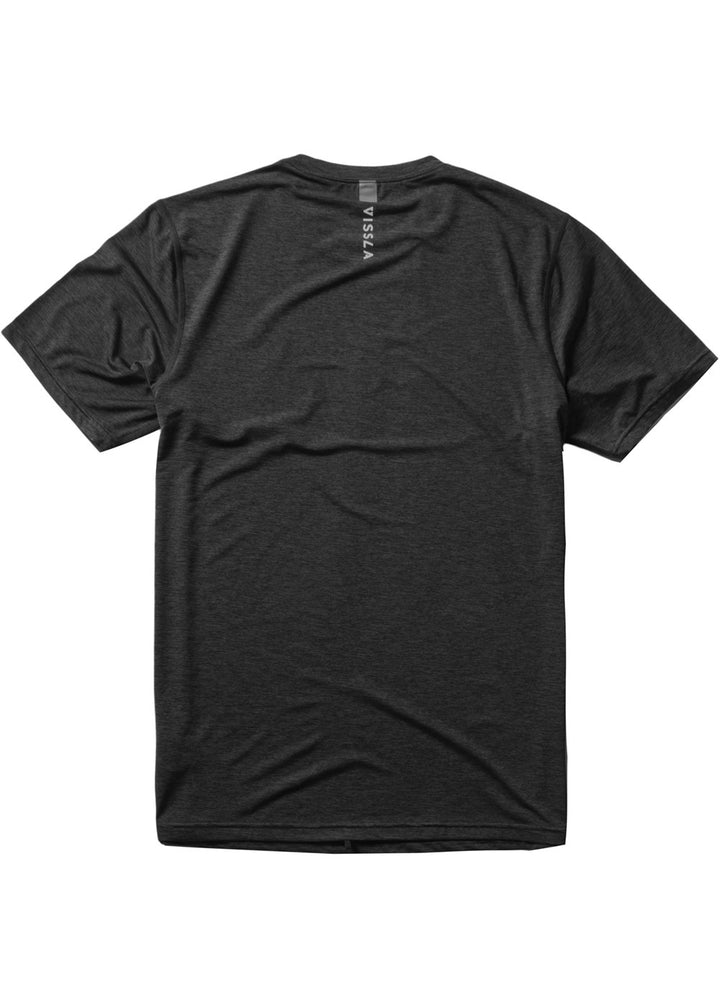 Vissla Youth Twisted Eco Ss Lycra in Black Heather, view 2