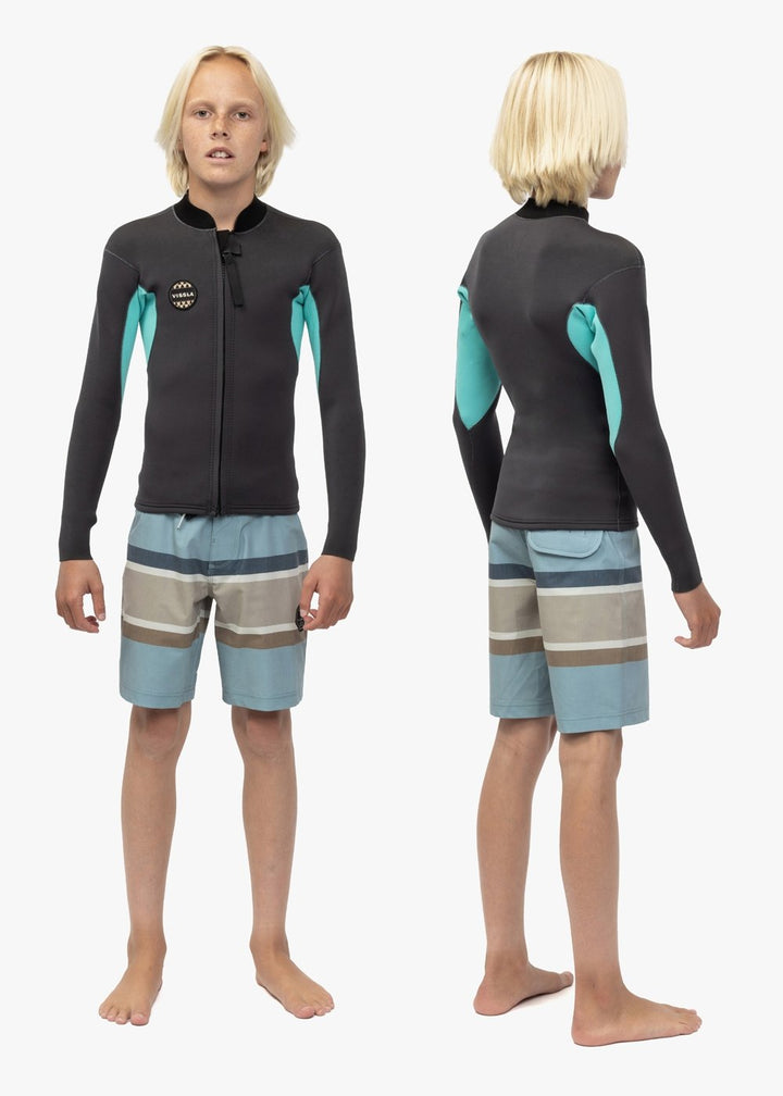 Vissla Solid Set Boys 2Mm Ls Jacket in Phantom