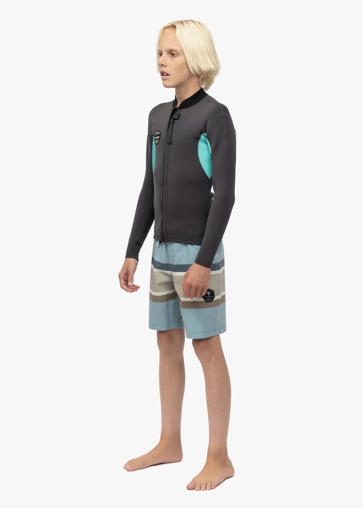 Vissla Solid Set Boys 2Mm Ls Jacket in Phantom, view 4