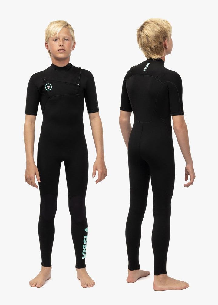 Vissla 7 Seas Boys 2-2 Ss Full Suit in Black