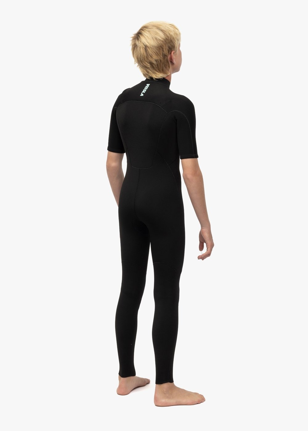 Vissla 7 Seas Boys 2-2 Ss Full Suit in Black, view 5