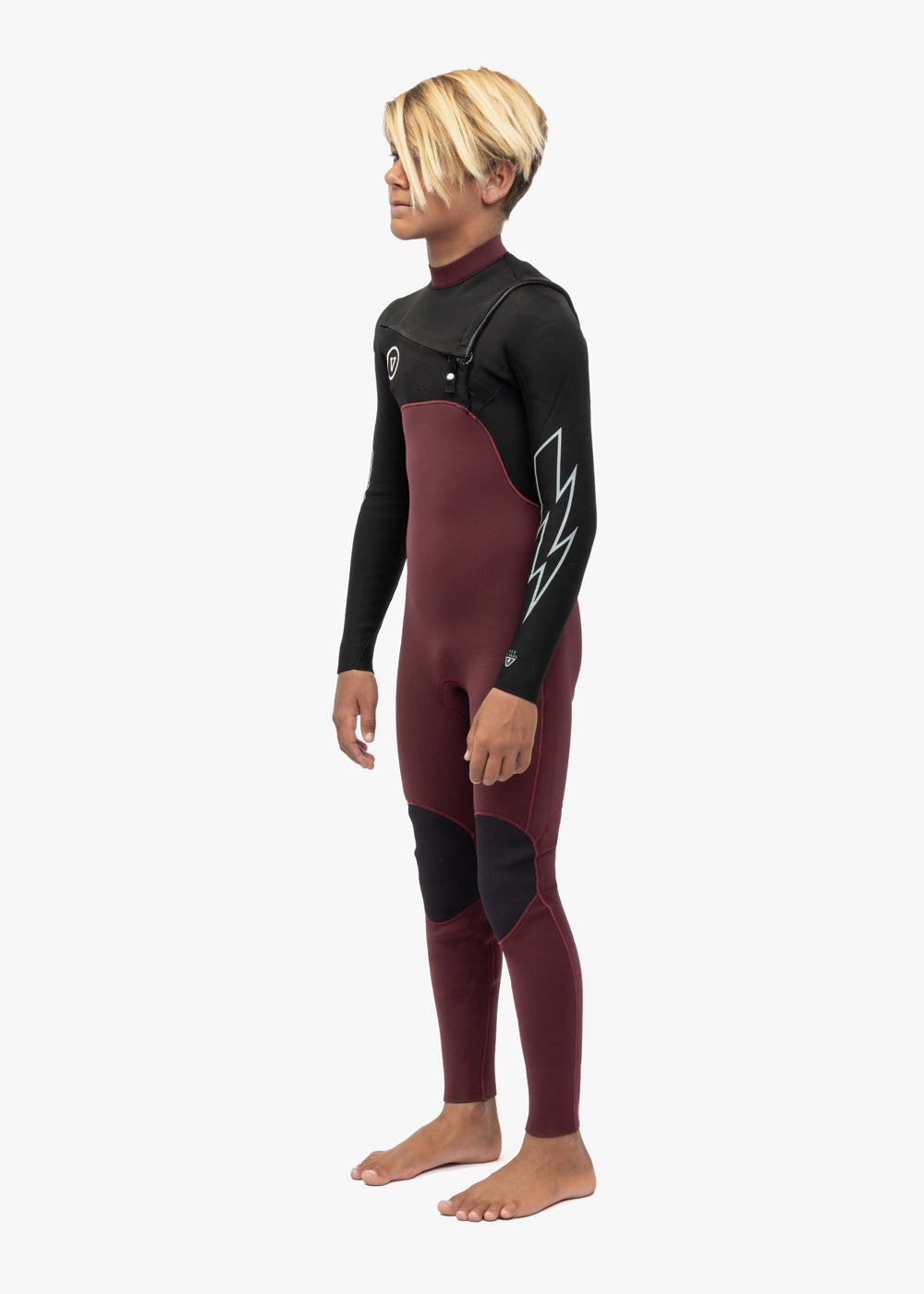 7 Seas Boys 3-2 Bolt Full Chest Zip Wetsuits