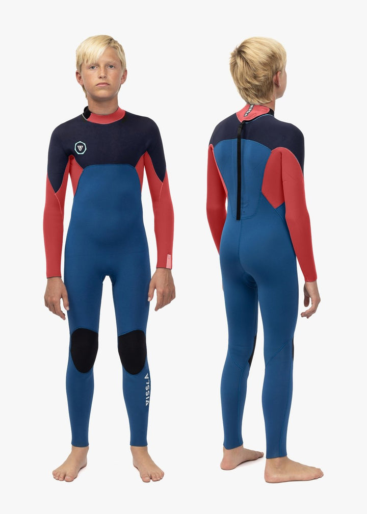 Vissla 7 Seas Boys 3-2 Full Back Zip in Light Slate
