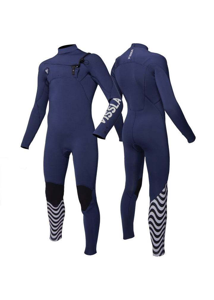 Vissla 7 Seas Boys 3-2 Full Chest Zip in Naval