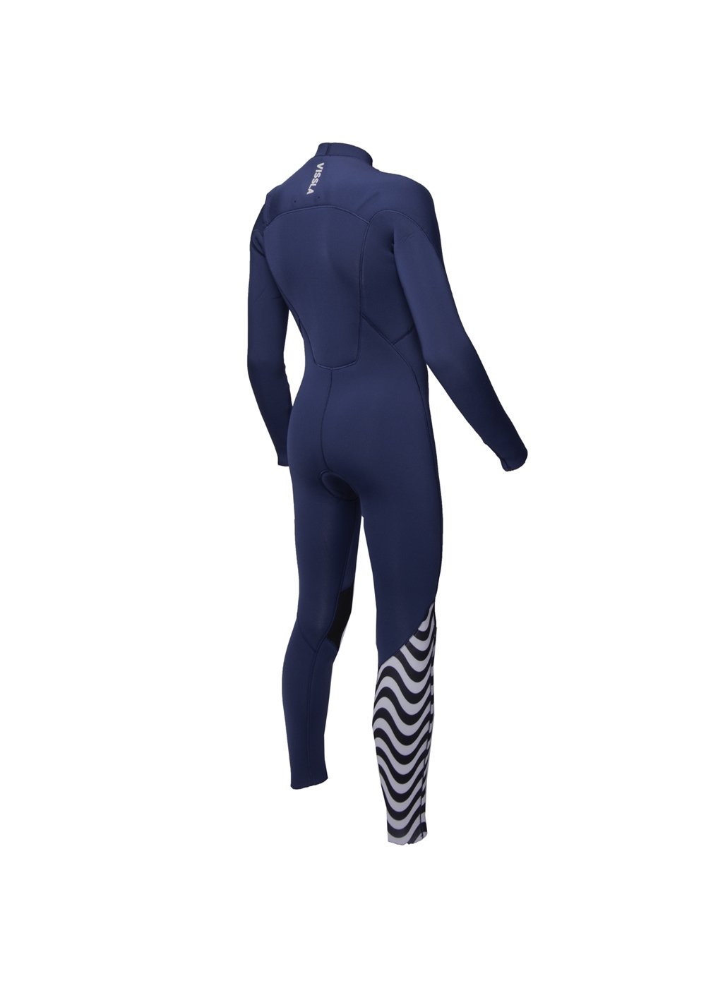 Vissla 7 Seas Boys 3-2 Full Chest Zip in Naval, view 4