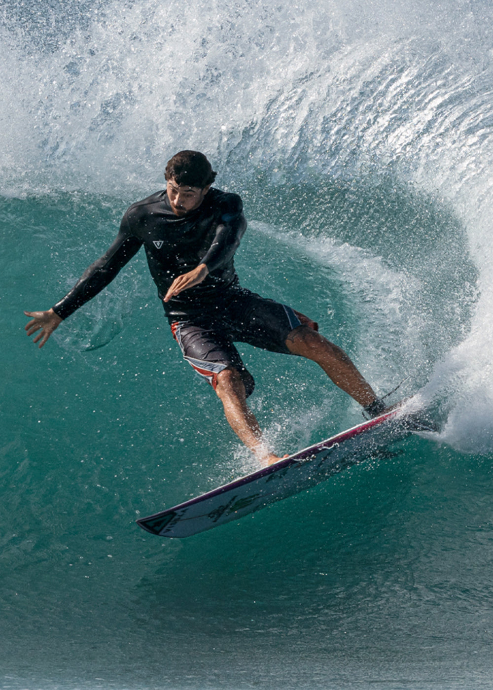 Vissla Let's Go Yago 21" Boardshort in Phantom, view 2