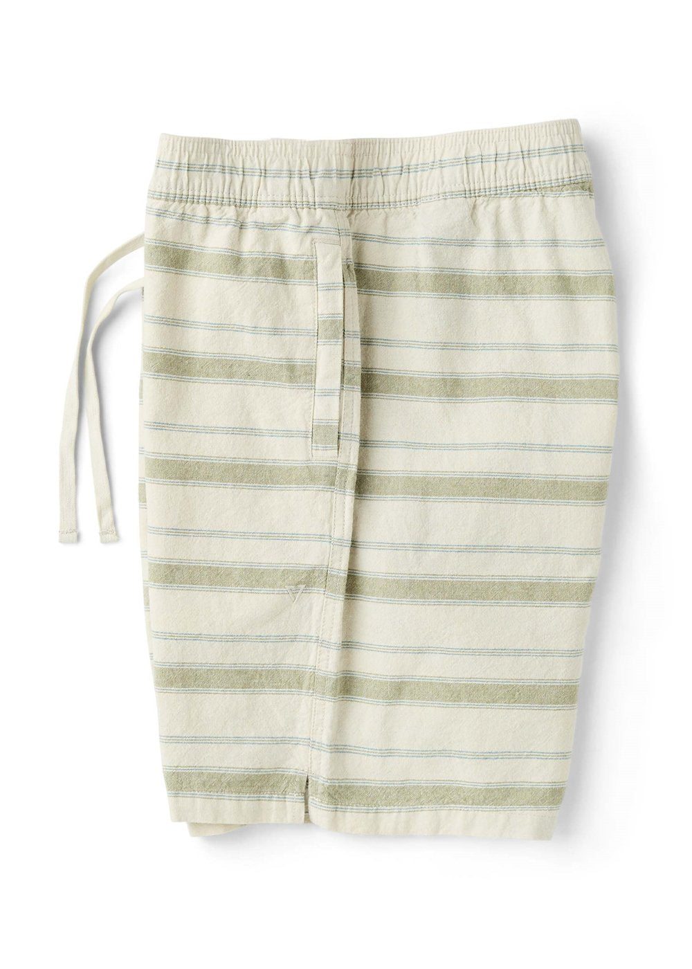 J. Linen Stripe Elastic 18" Walkshort