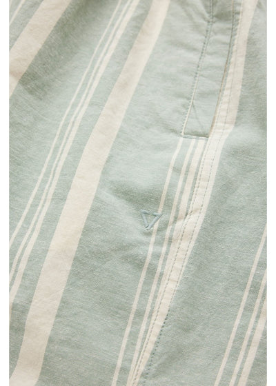J. Linen Stripe Elastic Eco 18" Walkshort