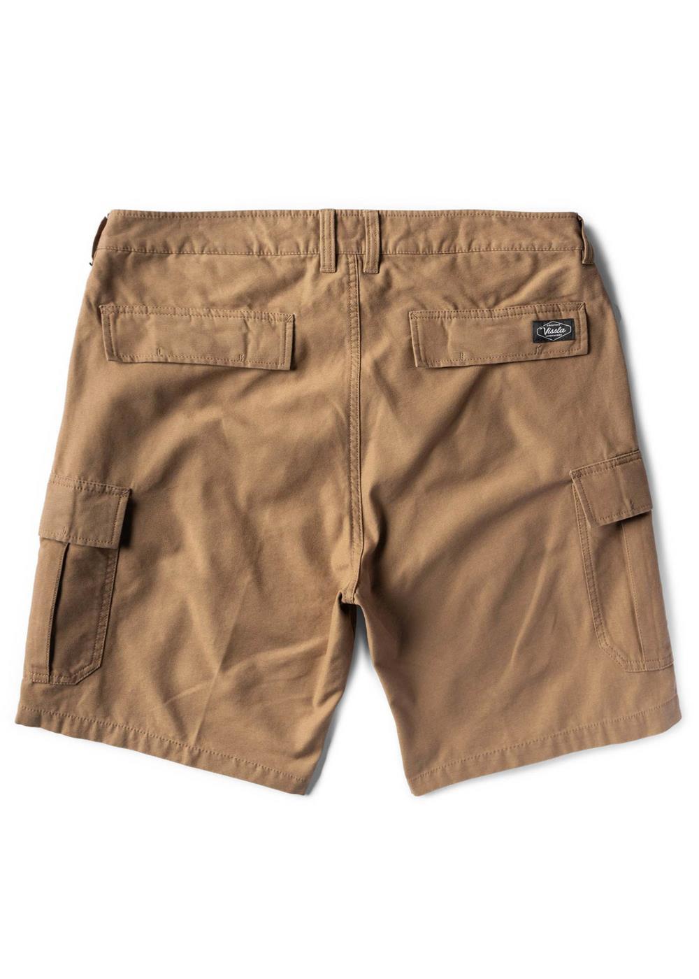 Vissla County Cargo Twill 21" Walkshort in Dark Khaki, view 2