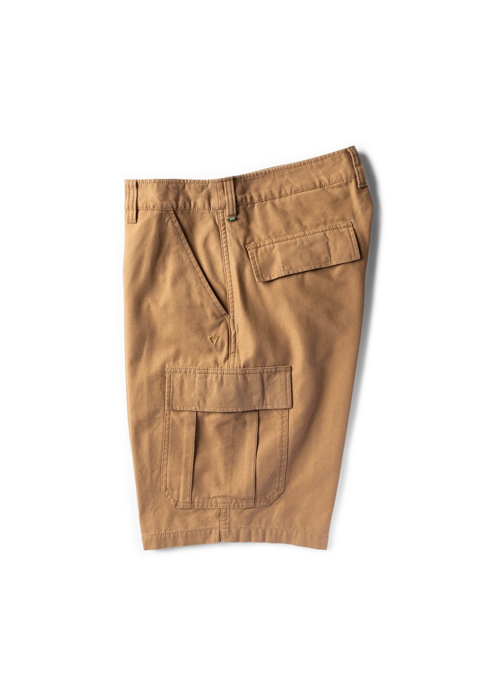 Vissla County Cargo Twill 21" Walkshort in Dark Khaki, view 3