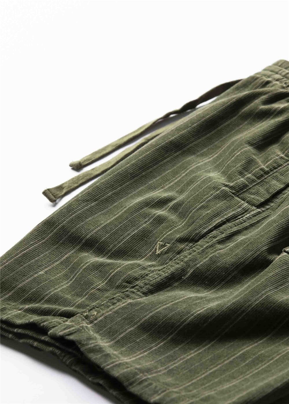Vissla Rails Cord 18" Elastic Walkshort in Dark Olive, view 3