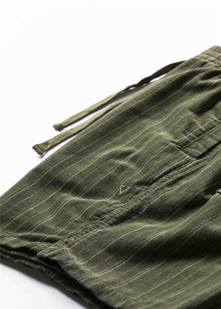 Vissla Rails Cord 18" Elastic Walkshort in Dark Olive, view 3