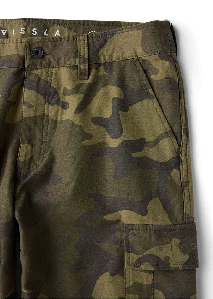 Vissla County Cargo Eco Pant in Camo, view 4