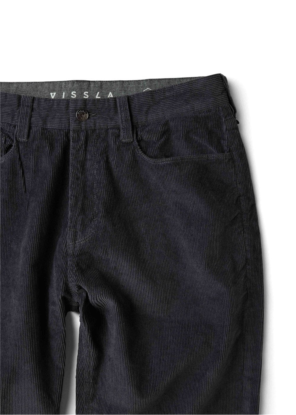 Vissla Border C Cord 5 Pkt Pant in Graphite, view 3
