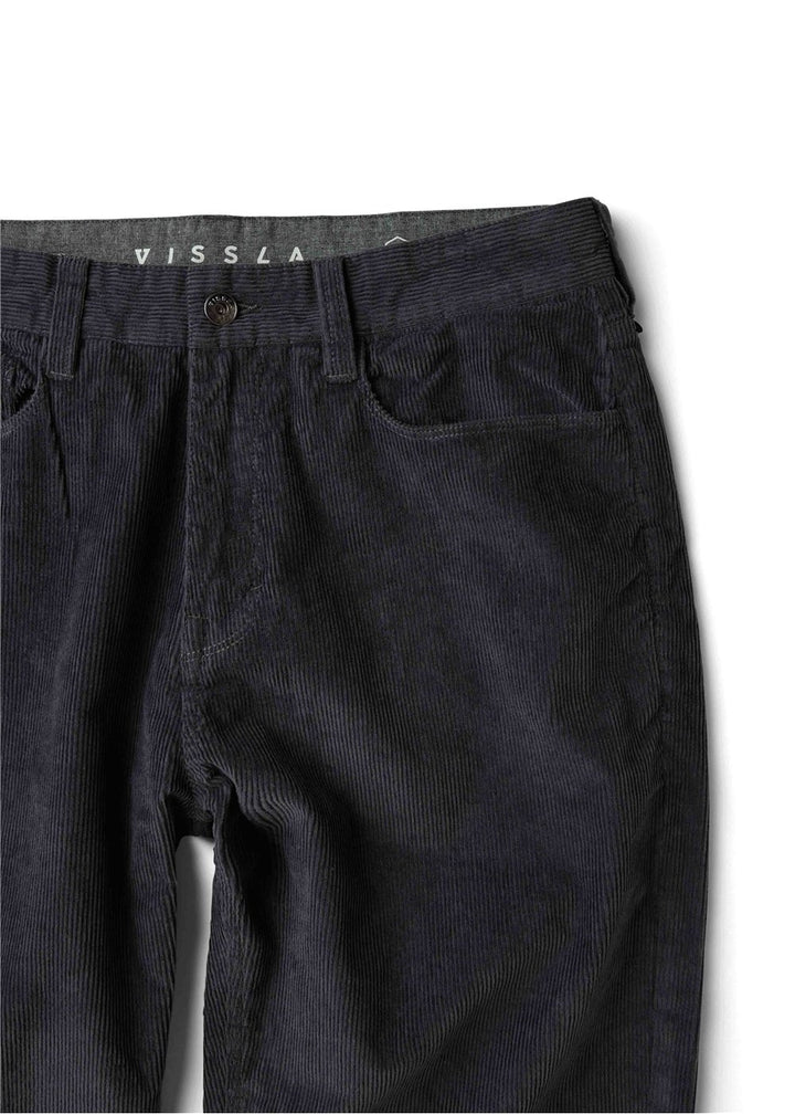 Vissla Border C Cord 5 Pkt Pant in Graphite, view 3