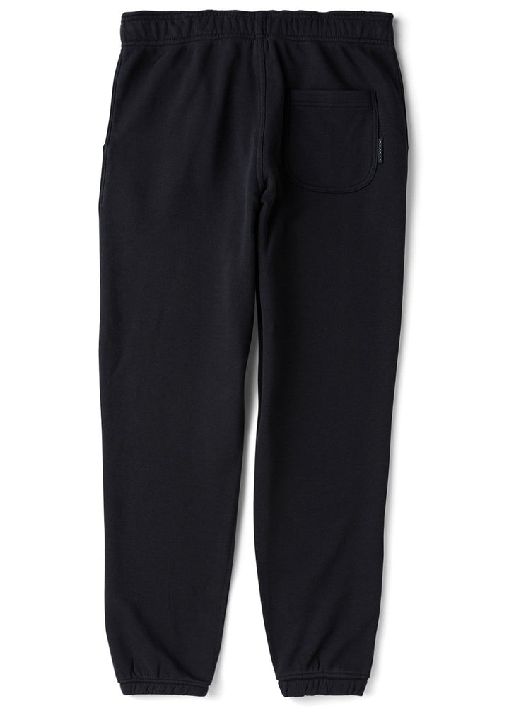 Vissla Solid Sets Eco Elastic Sweatpant in Black, view 3