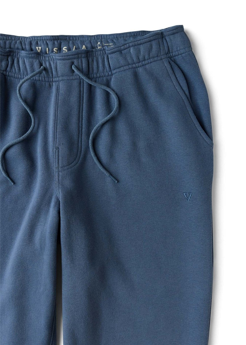 Vissla Solid Sets Eco Elastic Sweatpant in Blue Haze, view 4