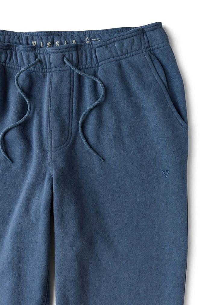 Vissla Solid Sets Eco Elastic Sweatpant in Blue Haze, view 4