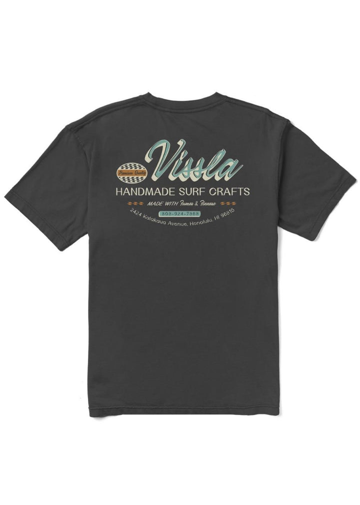 Vissla Handmade Organic Blend Ss Pkt Tee in Phantom