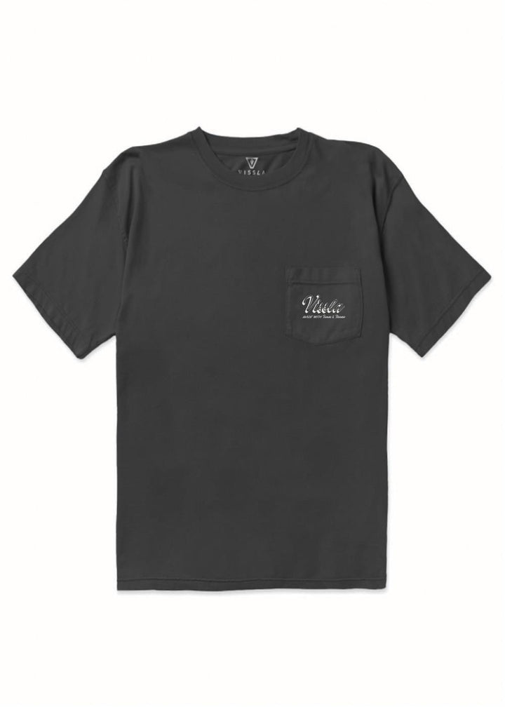 Vissla Handmade Organic Blend Ss Pkt Tee in Phantom, view 2