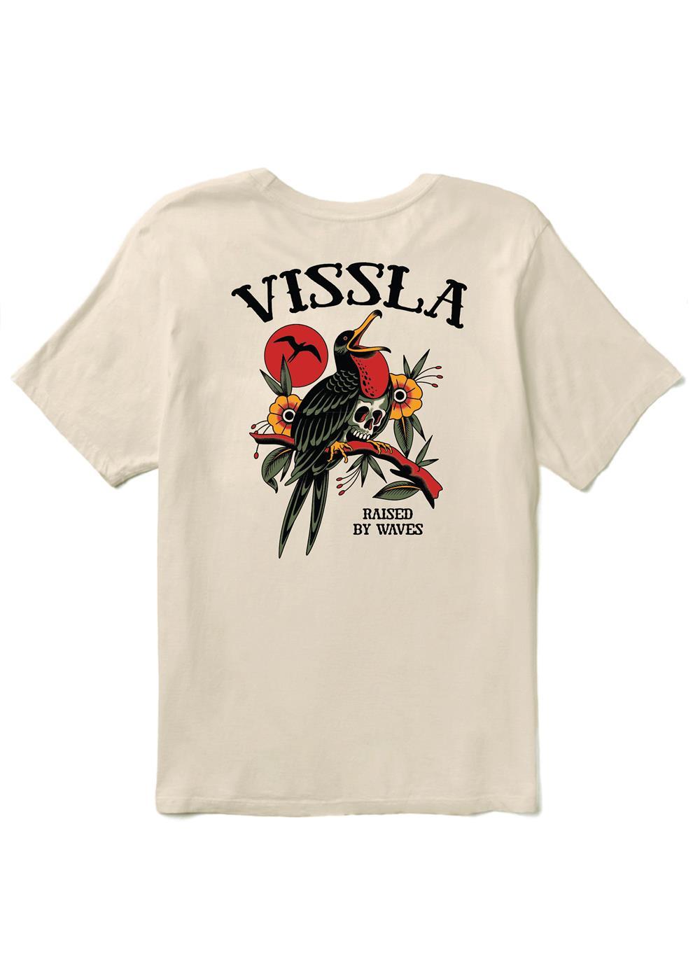 Vissla Island Bird Organic Blend SS Pocket Tee in Bone
