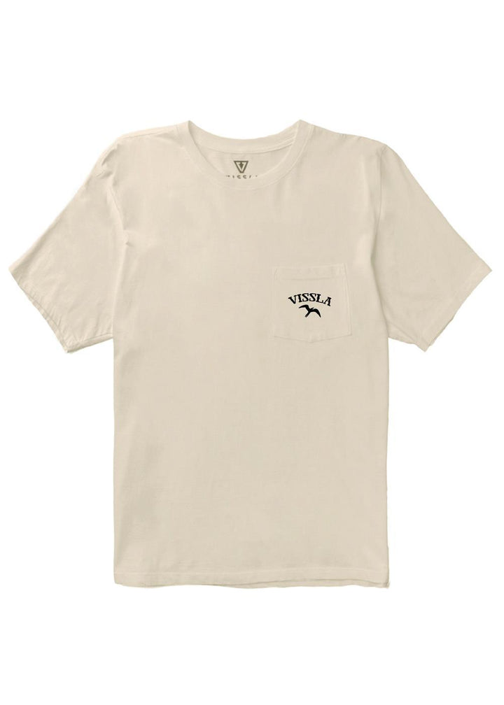 Vissla Island Bird Organic Blend SS Pocket Tee in Bone, view 2