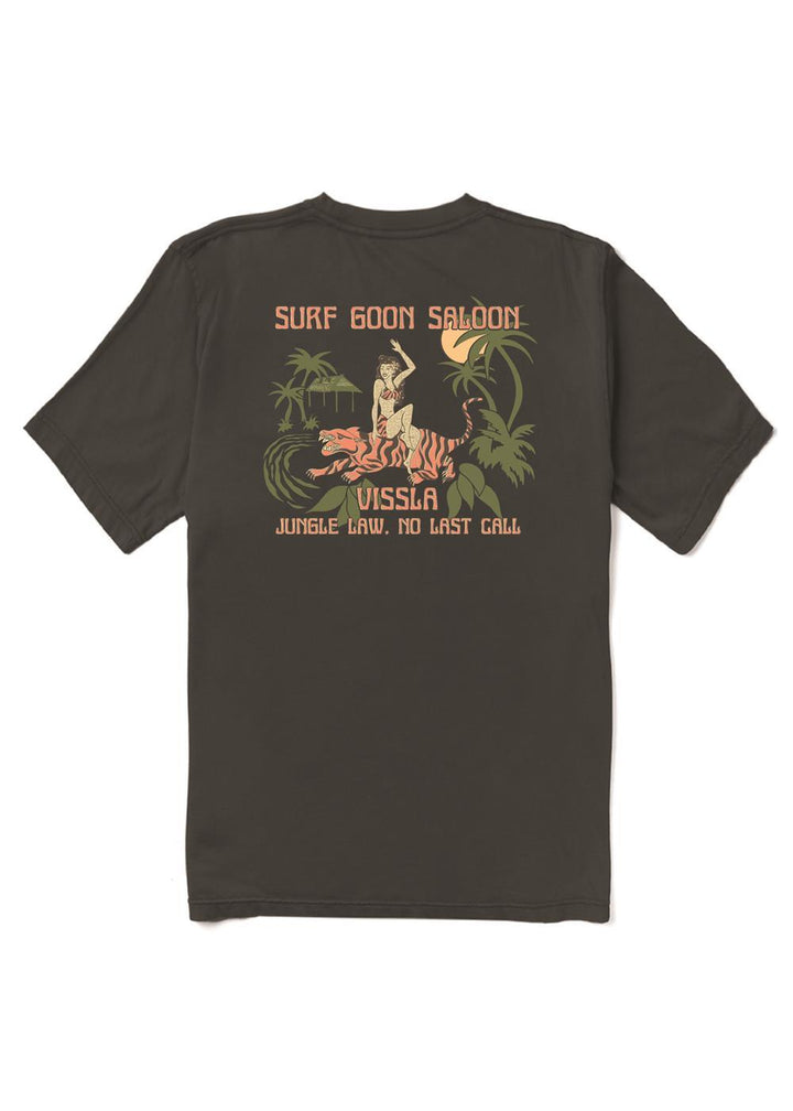 Vissla Jungle Law Organic Blend SS Tee in Phantom