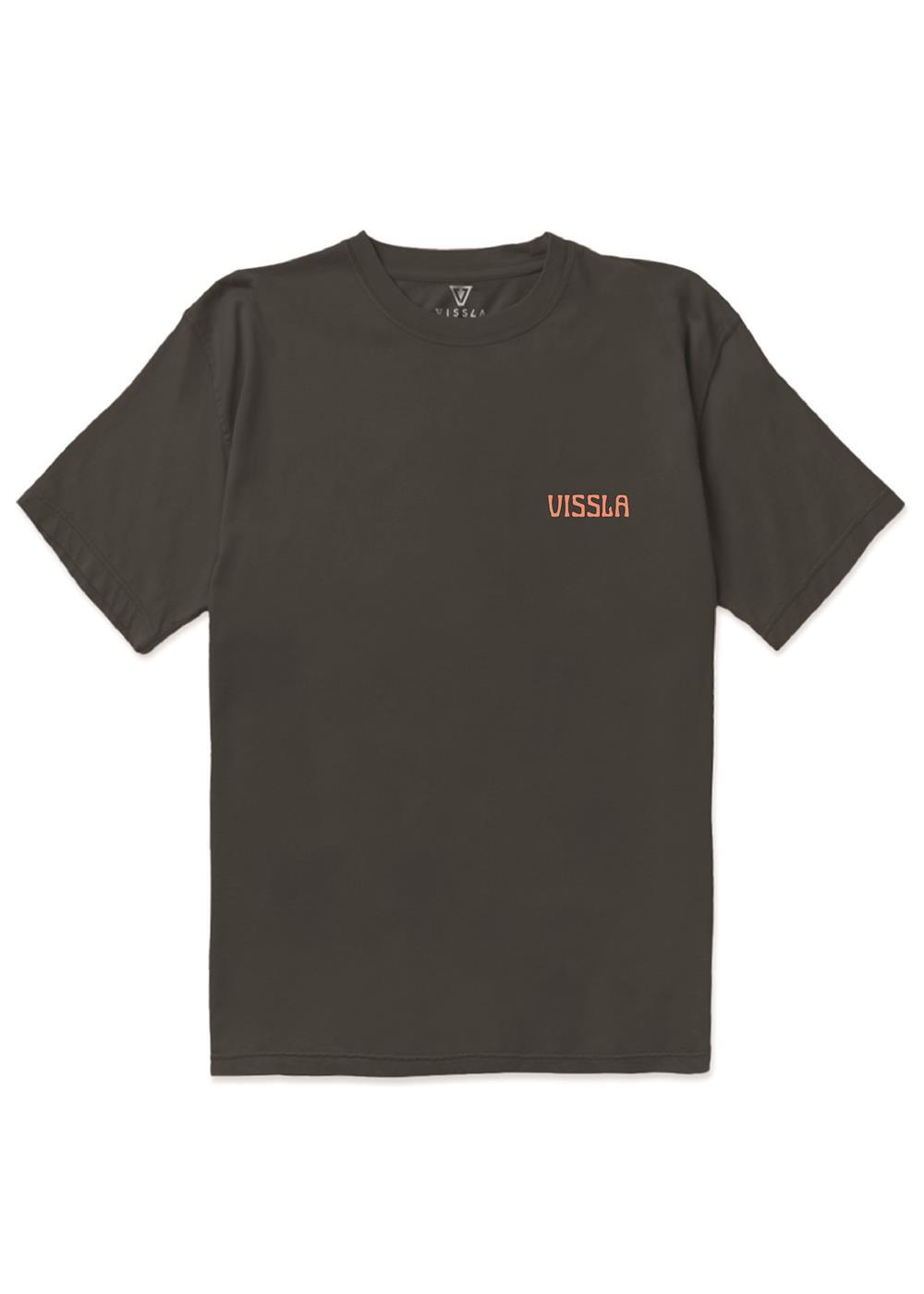 Vissla Jungle Law Organic Blend SS Tee in Phantom, view 2