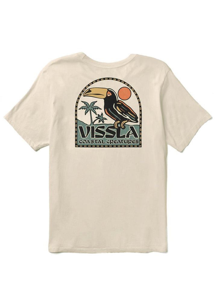 Vissla Perched Organic Blend SS Tee in Bone
