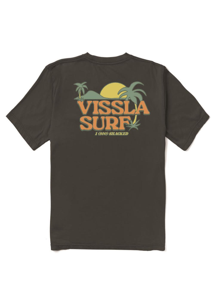 Vissla Shacked Organic Blend SS Tee in Phantom