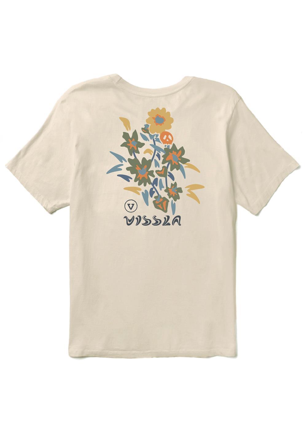 Vissla Voodoo Vines Organic Blend SS Tee in Bone