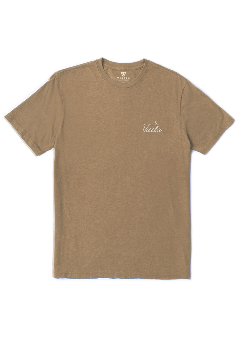 Vissla Sunset Shadows Cosmic Wash SS Tee in Chocolate, view 2