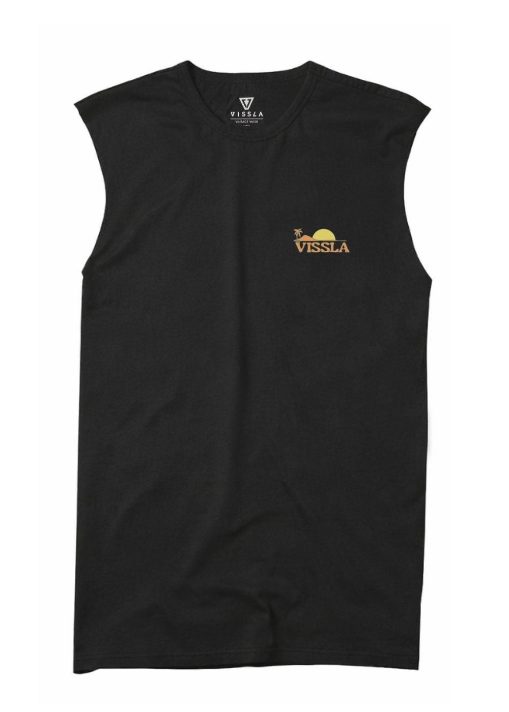 Vissla Shacked Organic Blend Sleeveless in Phantom, view 2