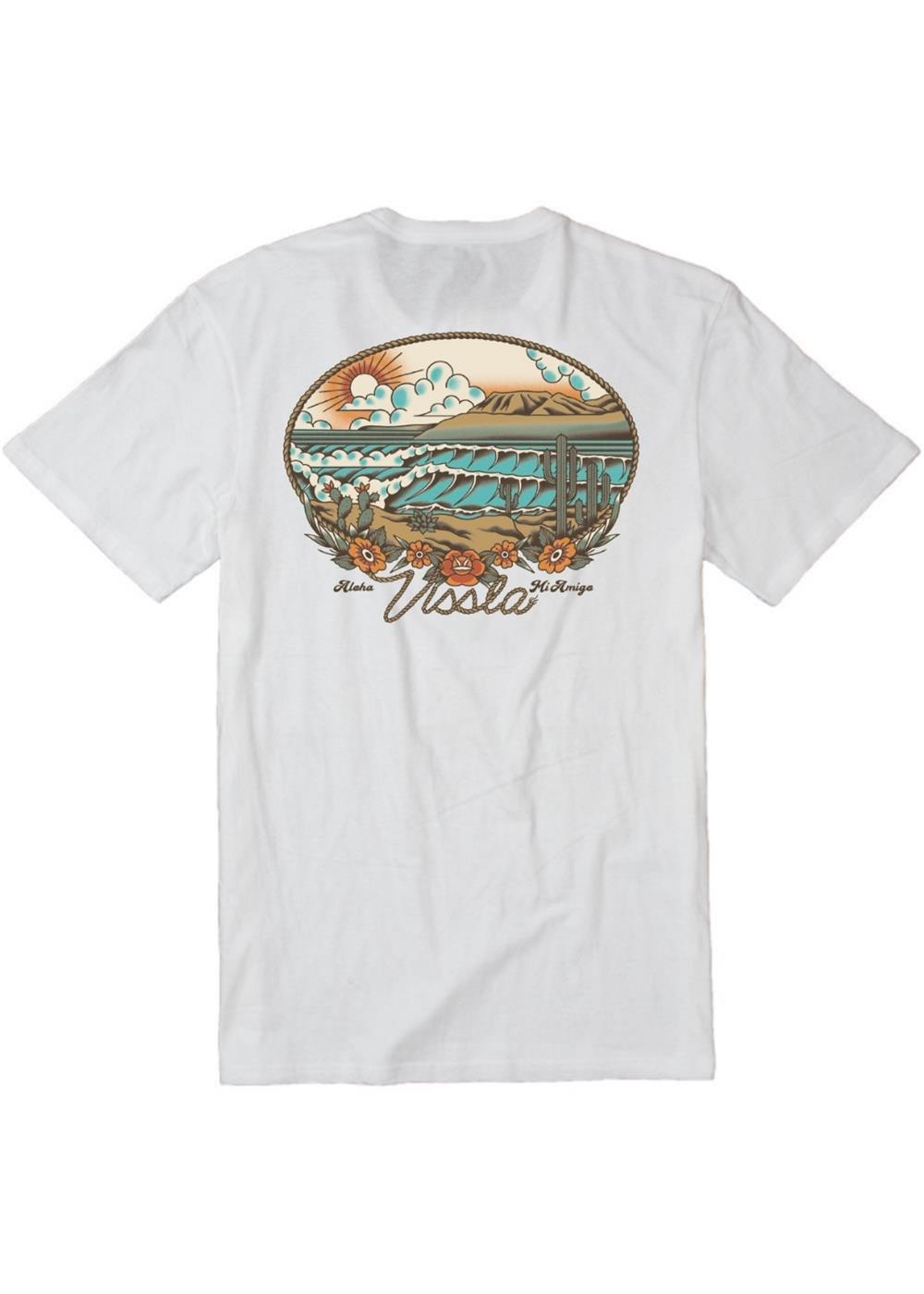Vissla Baja West Swell Ss Tee in White