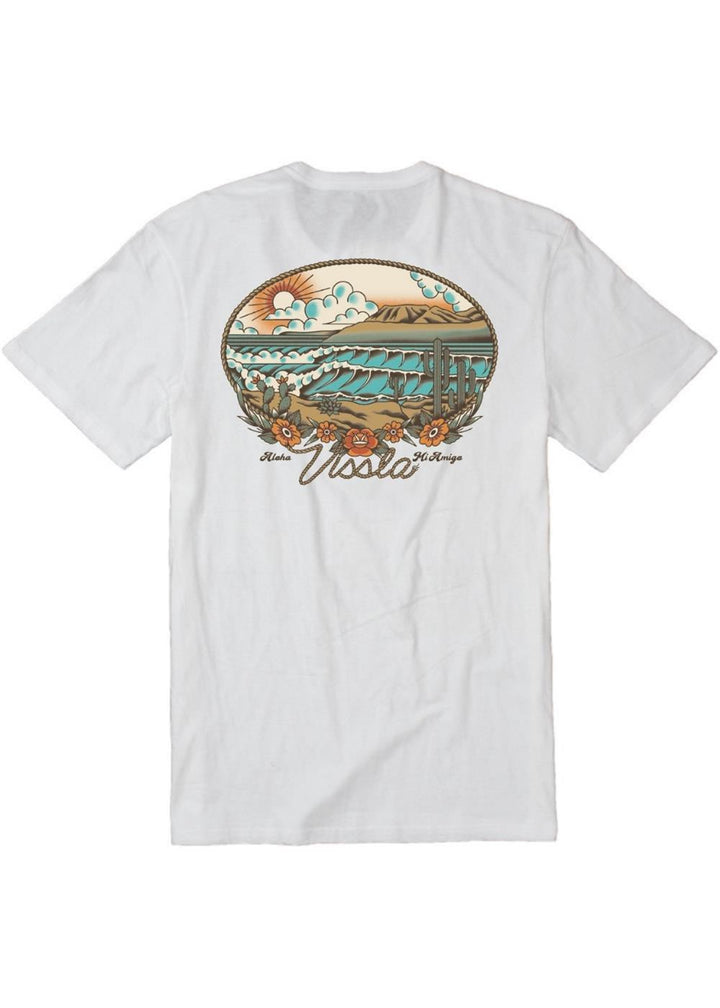 Vissla Baja West Swell Ss Tee in White