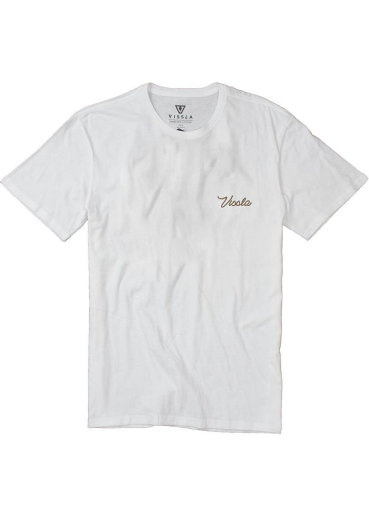 Vissla Baja West Swell Ss Tee in White, view 2