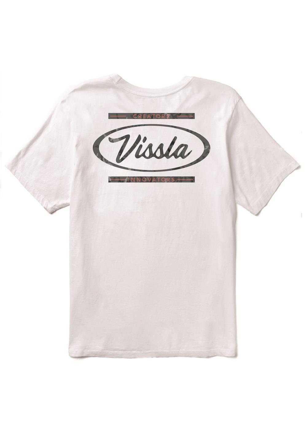 Vissla Creators Id Swell Vintage Ss Pkt Tee in White