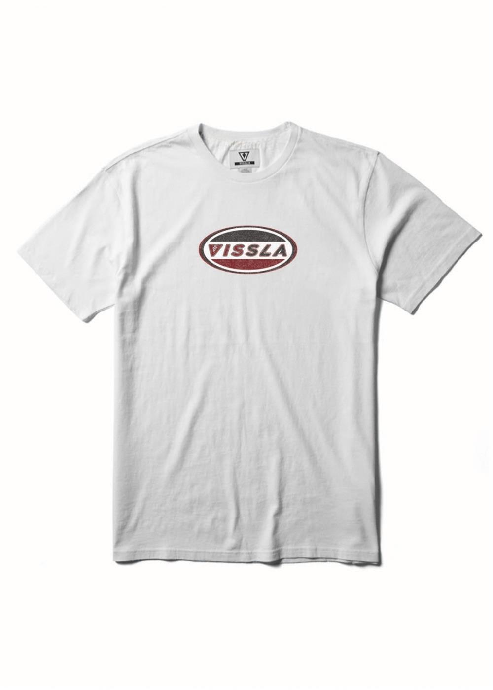 Vissla Fast Swell Vintage Ss Tee in White, view 2