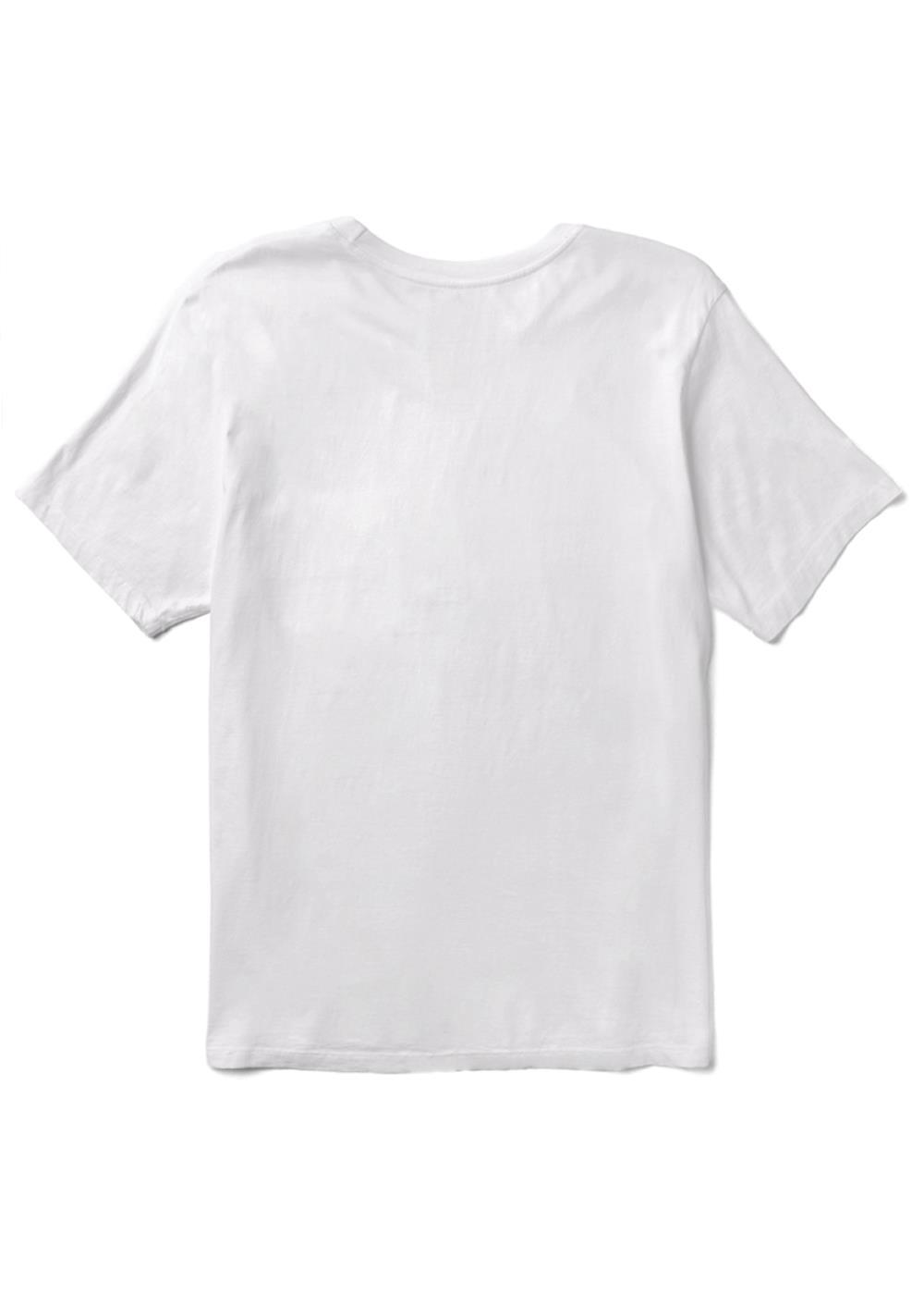 Vissla Center Swell Vintage SS Tee in White, view 2