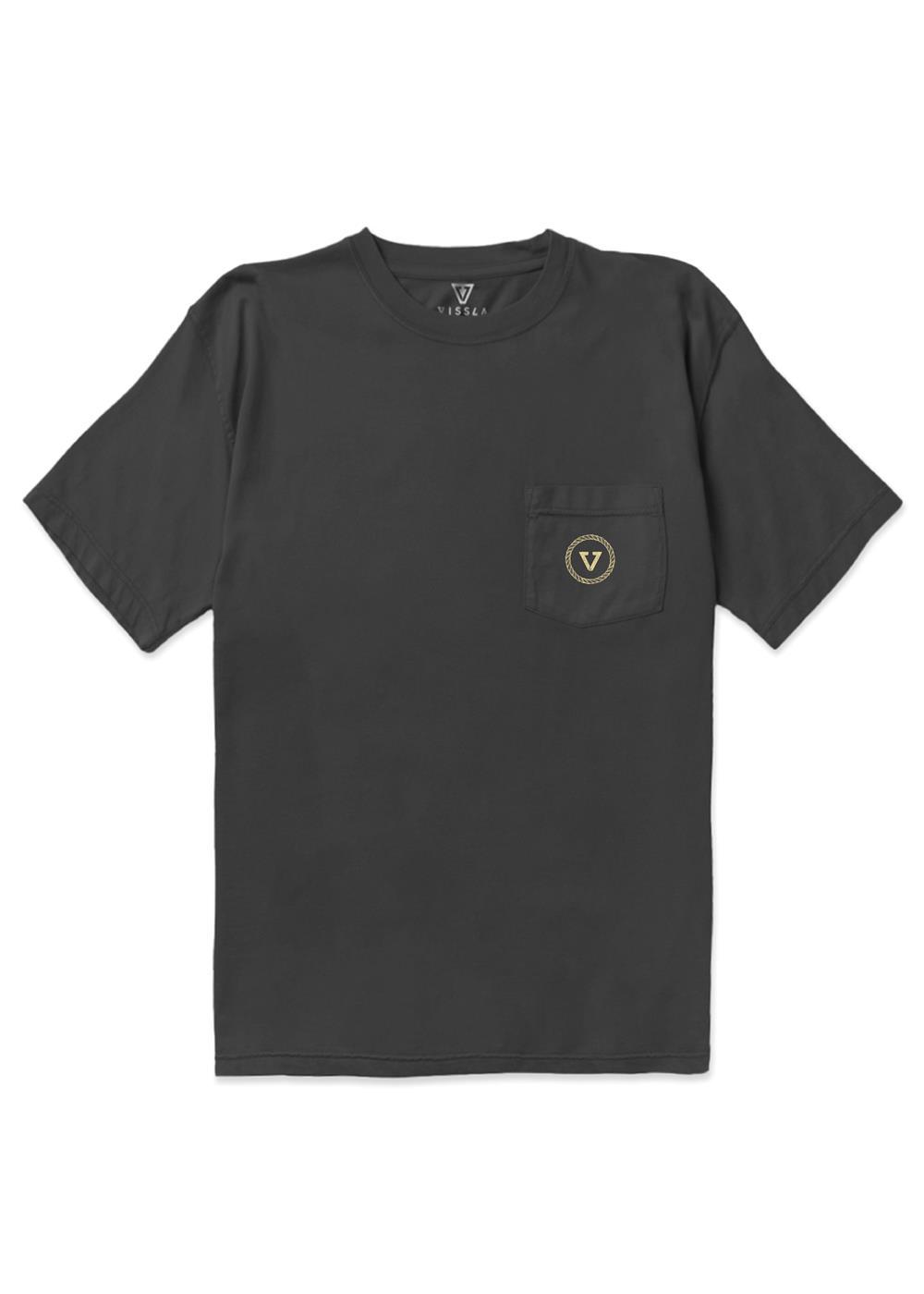 Vissla Craftsman Swell Vintage SS Pocket Tee in Phantom, view 2