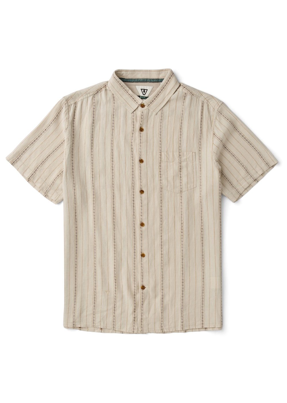Linen Pin Ss Shirt