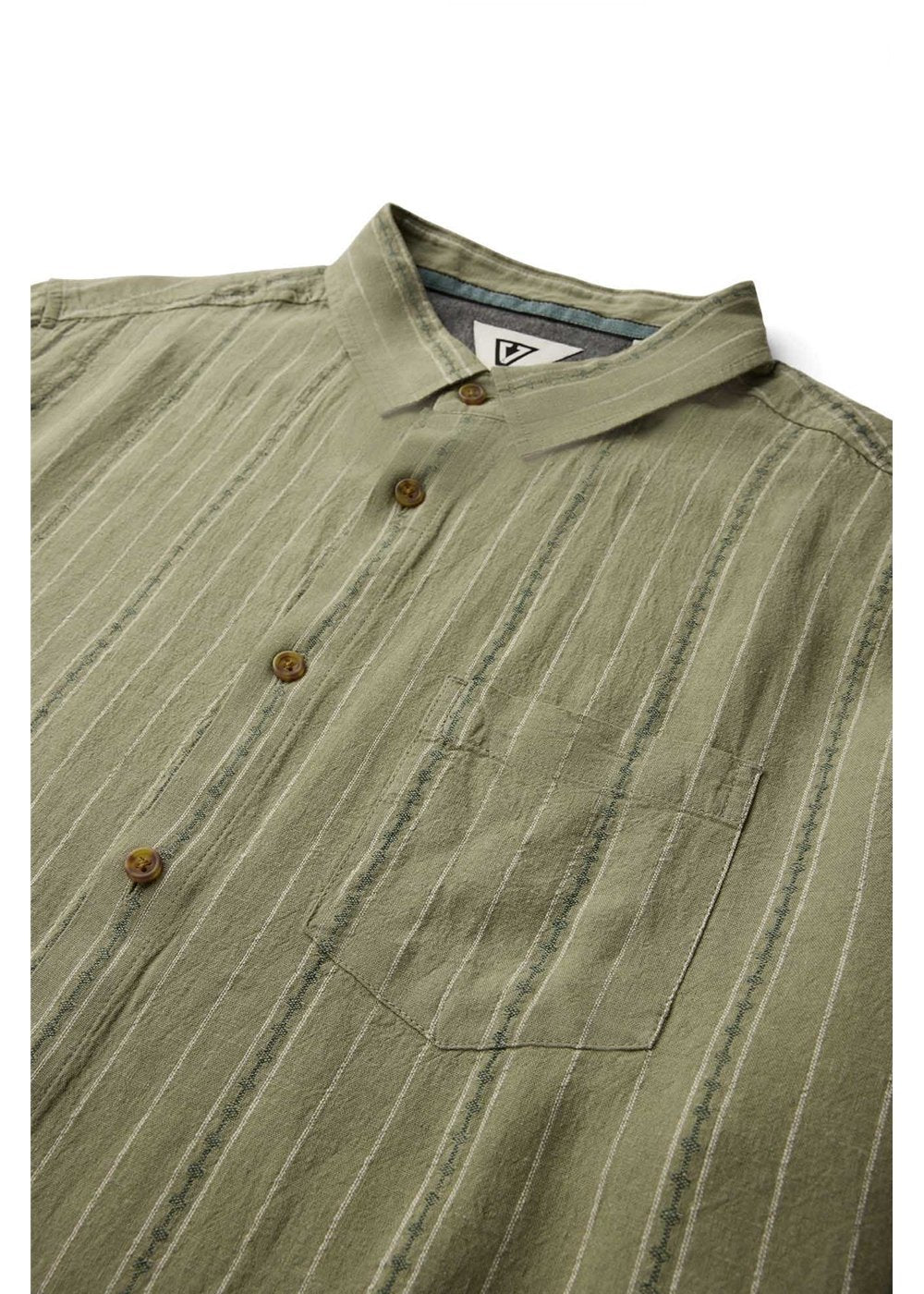 Linen Pin Ss Shirt