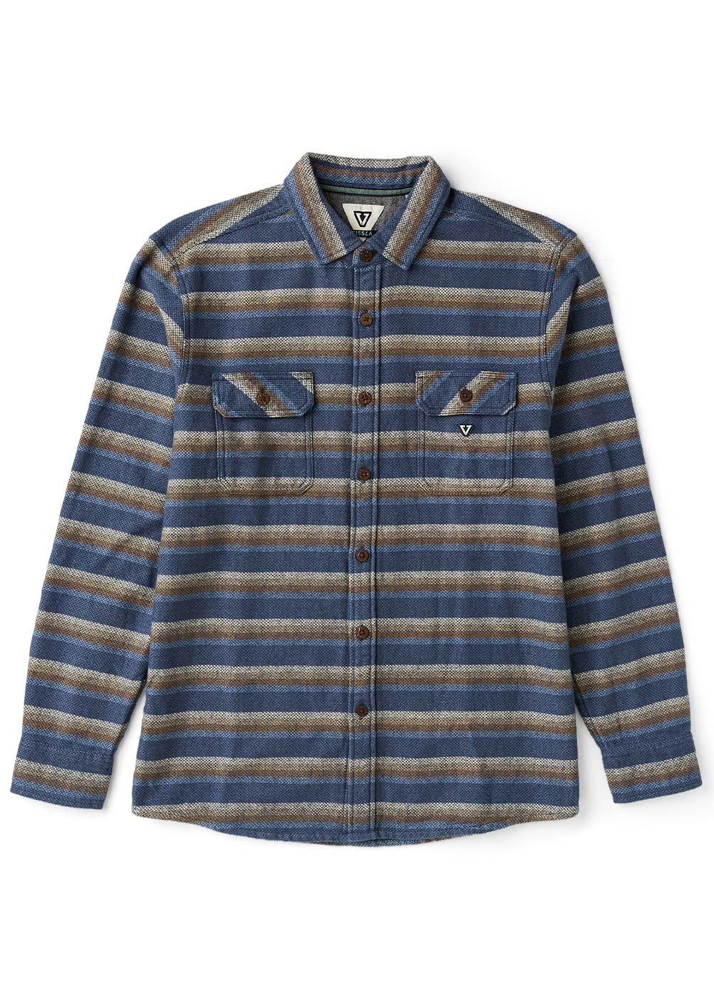 Vissla Descanso Flannel in Blue Haze