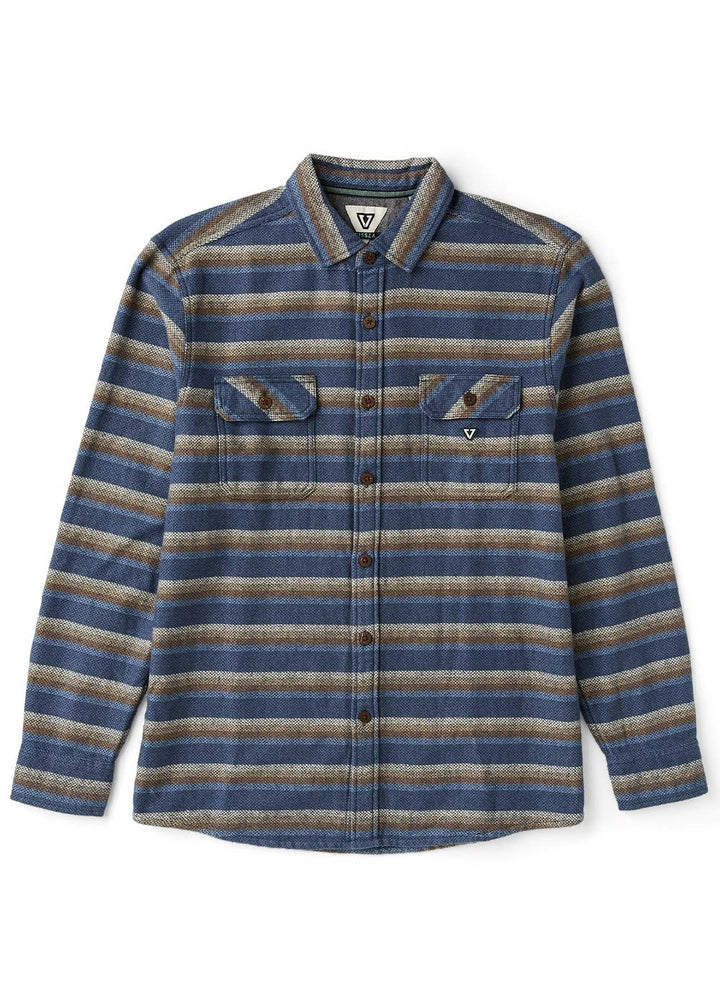Vissla Descanso Flannel in Blue Haze