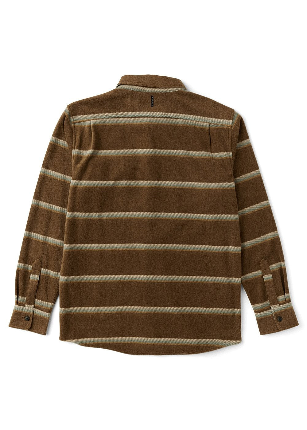 Vissla Eco-Zy Ls Polar Flannel in Dark Earth, view 2