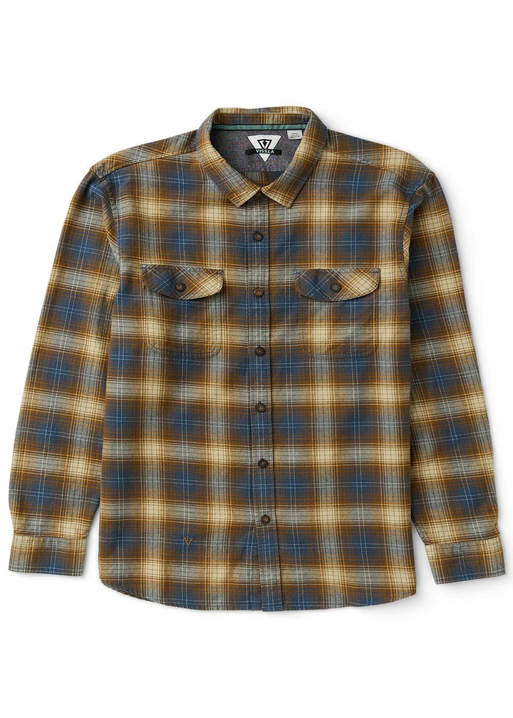 Vissla Central Coast Eco Ls Flannel in Rubber