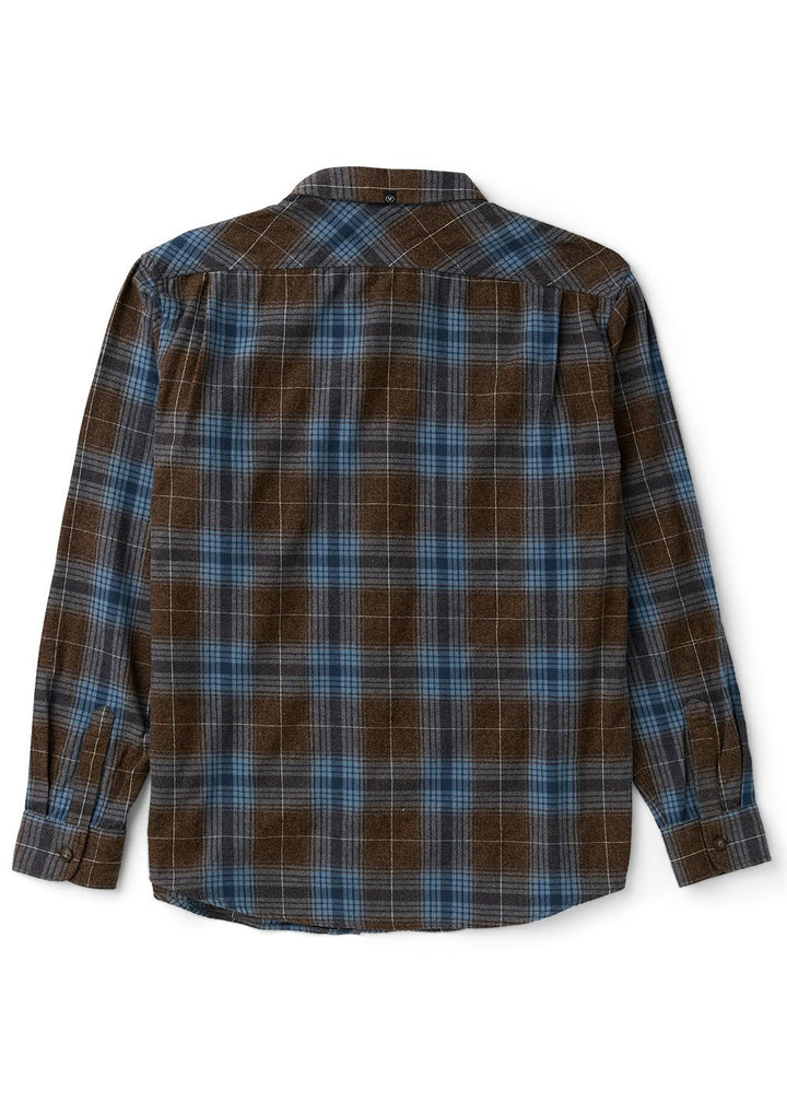 Vissla Central Coast Eco Ls Flannel in Brown Heather, view 2