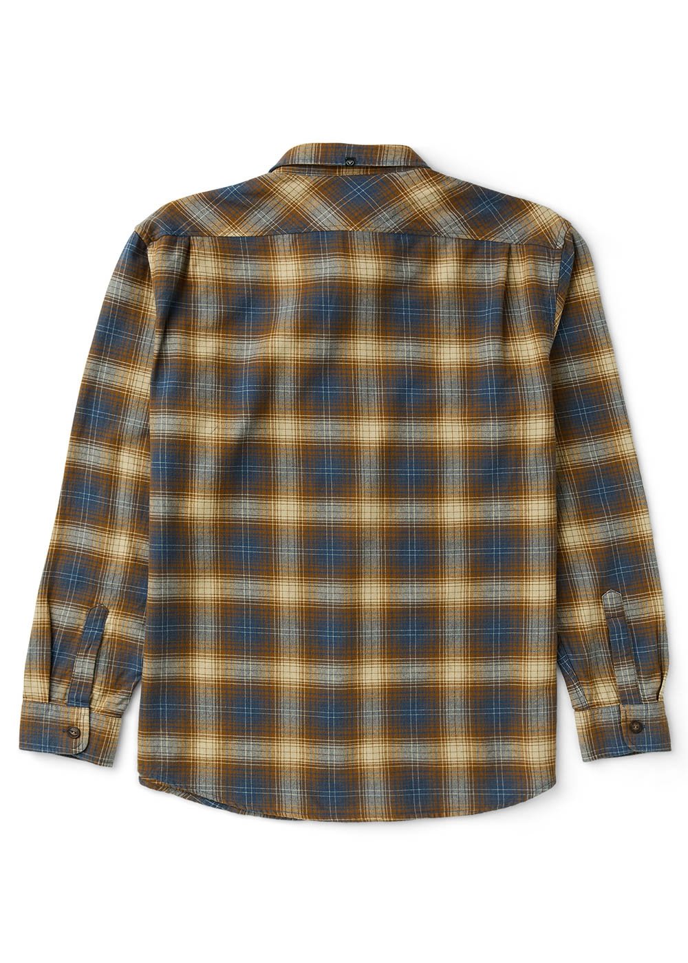 Vissla Central Coast Eco Ls Flannel in Rubber, view 2